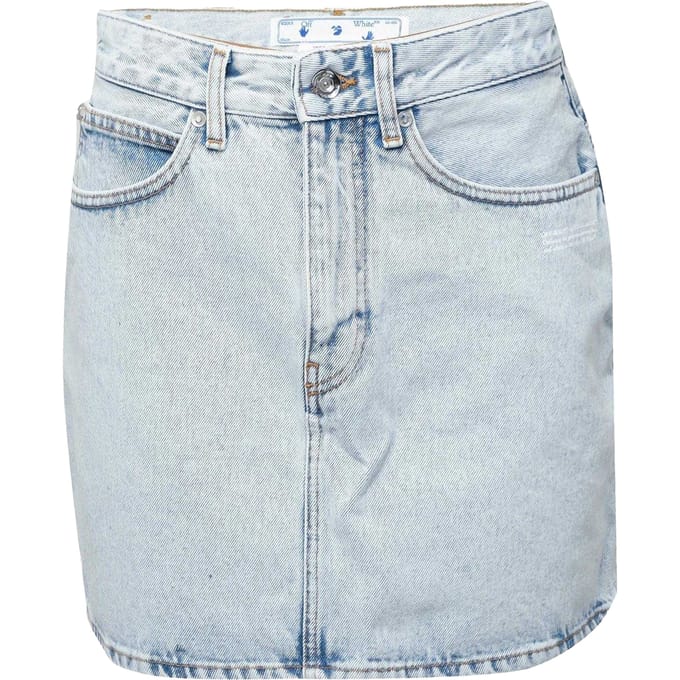 Off White Denim minirok voor dames (Lichtblauw)