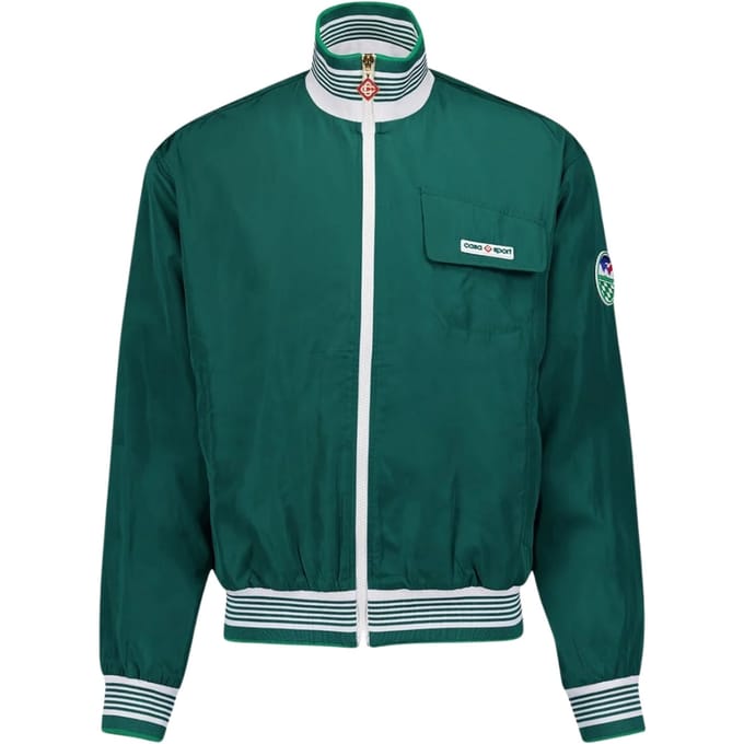 Casablanca Trainingsjack Groen Mf23-jk-256-02 Groene Jassen Heren