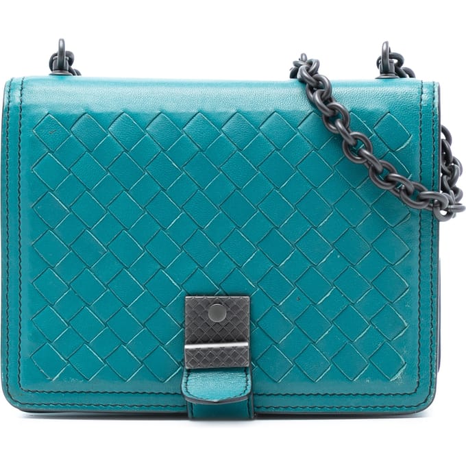 Tweedekans Mini Nappa Intrecciato Runway Schoudertas