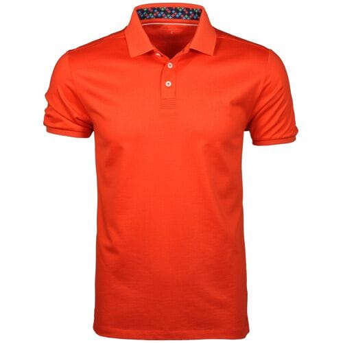Ragman Polo Piqué Uni Keep Dry Finish Bright Red / male