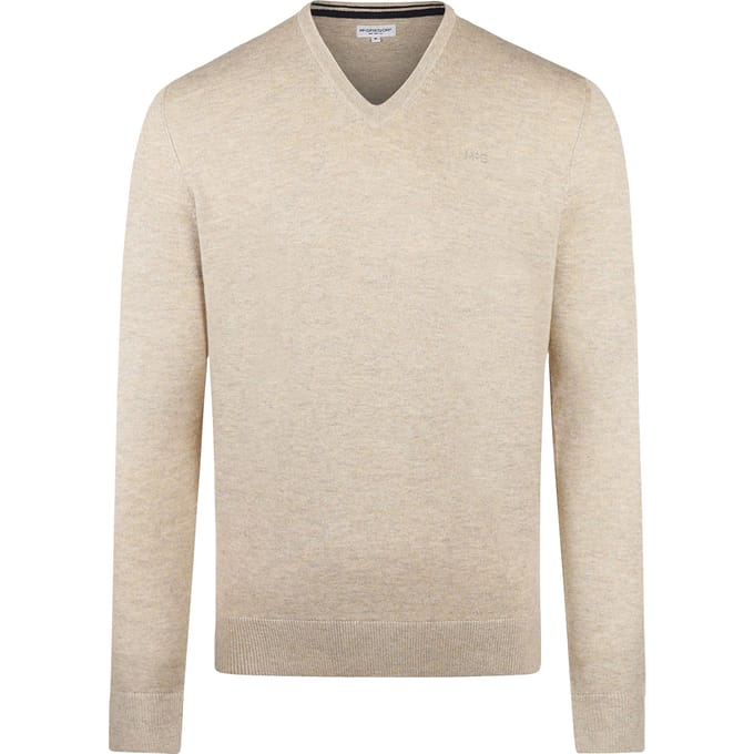 McGregor V-neck Sweater Sand Taglia: M | Maglioni a maglia Outlet | Uomo | Marrone