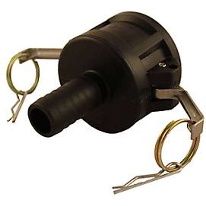 Camlock 2 inch-blik naar slangnippel 25 mm