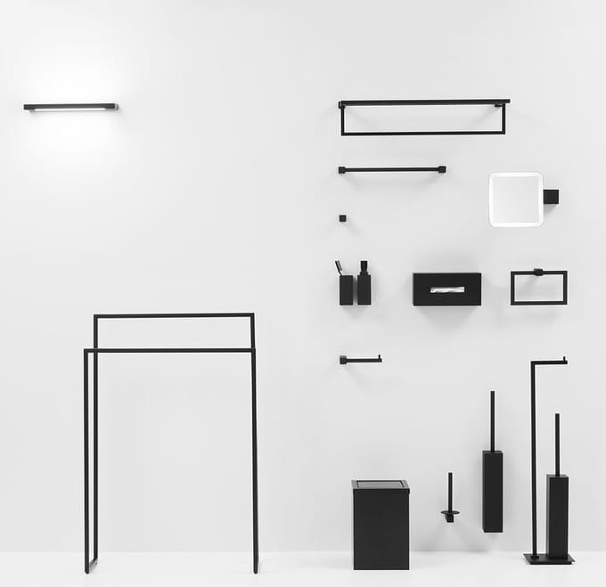 Decor Walther Handdoekenrek Corner - zwart