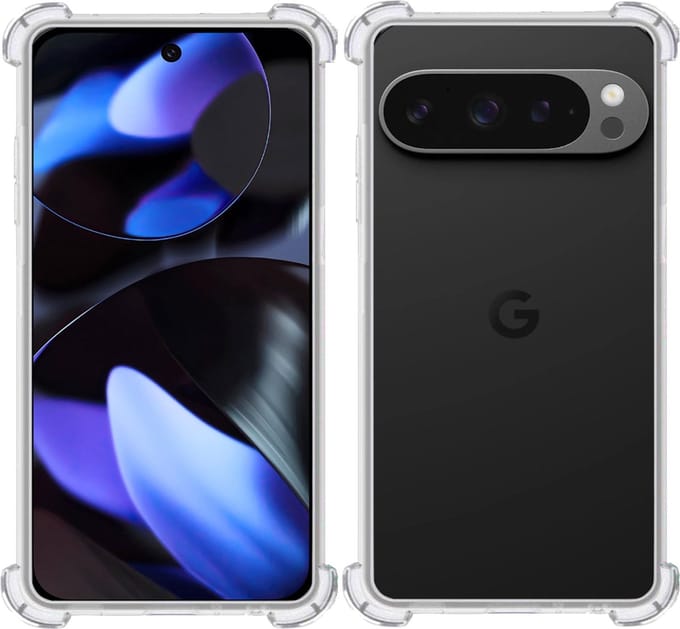 Hoesje geschikt voor Google Pixel 9 Pro XL – Extreme Shock Case – Case Transparant