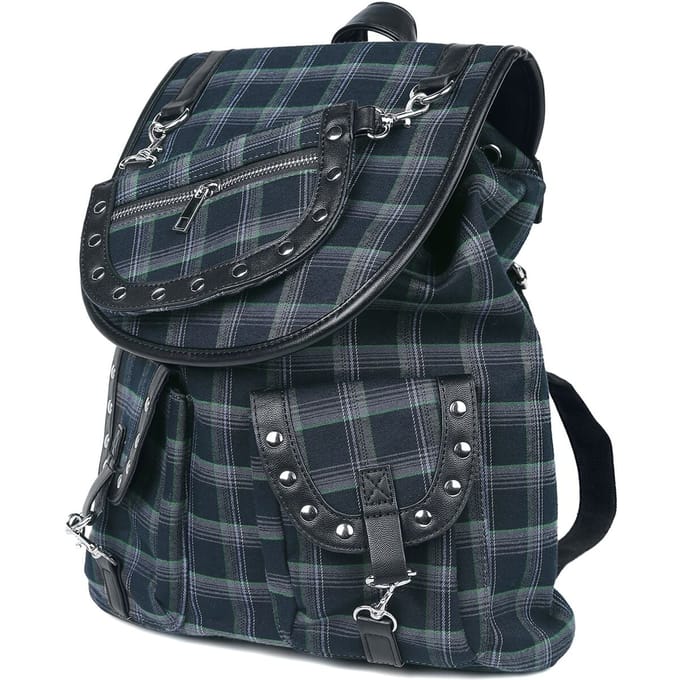 Banned - Gothic Rugtas - Yami - voor Vrouwen - grijs