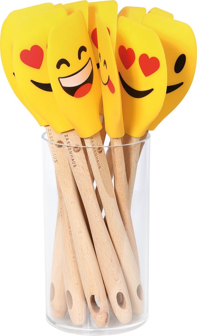 Deegschraper Smiley 30,5cm beukenhout
