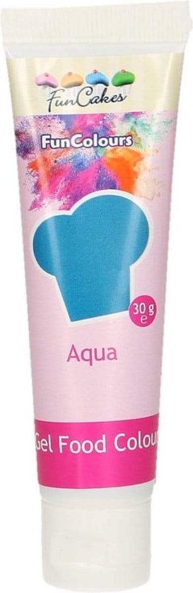 FunCakes Eetbare Voedingskleurstof - Kleurstof voor bakken Aqua Blauw 30g