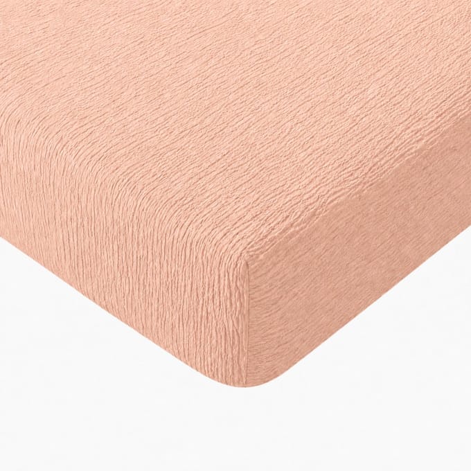 Decoware Mousseline Hoeslaken - Microvezel - Roze - 90x200 cm