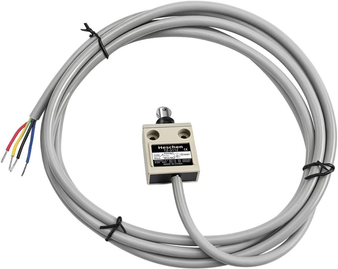 Dailygoody - Limit Switch - Compact Pre-Wired - Waterproof - Sealed Roller Plunger - 5A 250V - Perfect voor industrieel gebruik