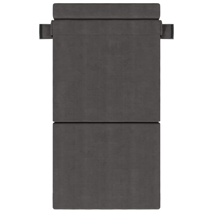 vidaXL - Vouwbare - Sofa - Bed - Donkergrijs - 70 - x - 80 - x - 60 - cm - Stof