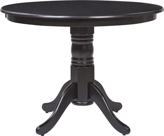 AKRON - Ronde eettafel - Zwart - 100 cm - MDF