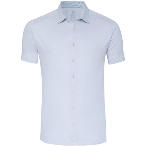 Desoto Overhemd Solid Color Subtle Contrast Licht Blauw / male