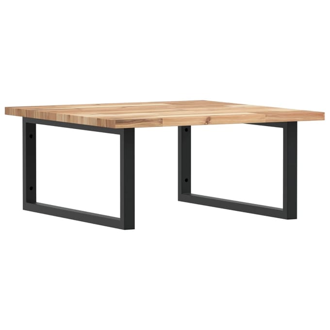 vidaXL - Badkamer - wandschap - staal - en - massief - acaciahout