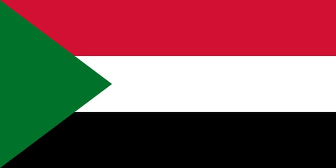 Vlag Soedan 70x100cm