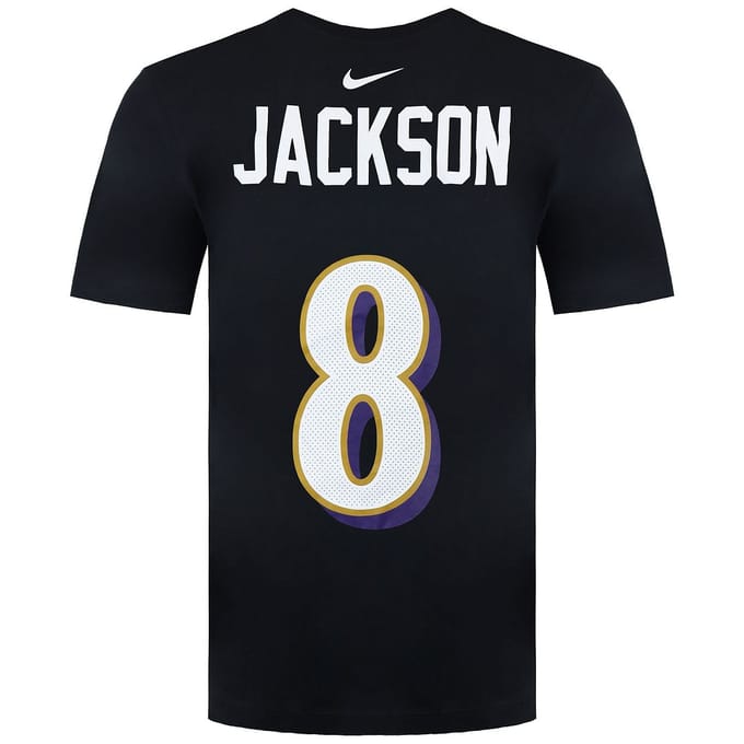 Nike NFL Baltimore Ravens 8 Lamar Jackson Heren T-shirt