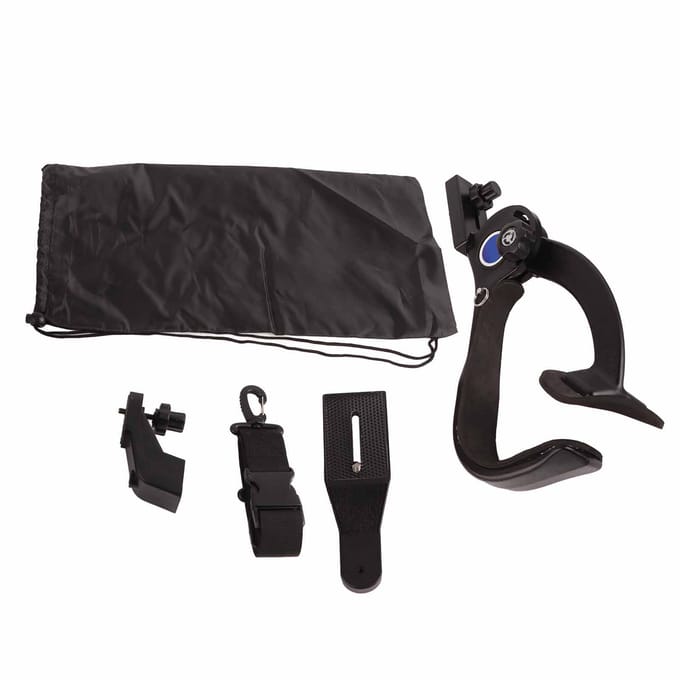 Handsfree Schouderbevestiging Ondersteuningskussen Stabilisatorbeugel voor DSLR Camera Camcorder black