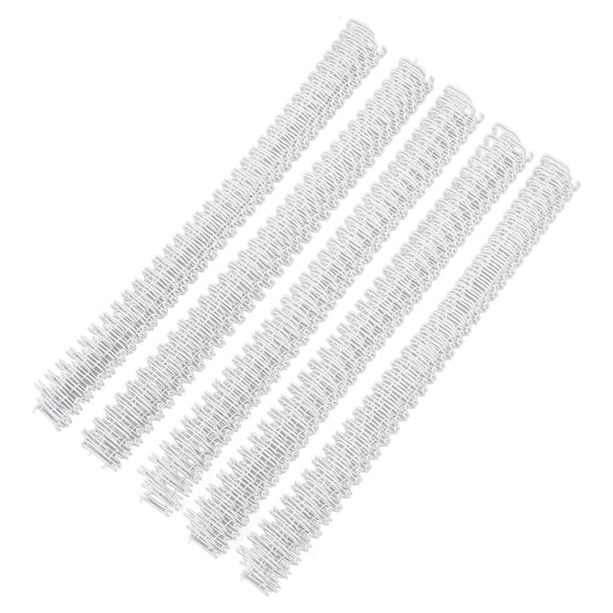 100 stuks Dubbele Lus Draad Binding Rug 60 Vel Capaciteit 3:1 Steek 34 Schakels 9,5 mm Diameter Set Kit white