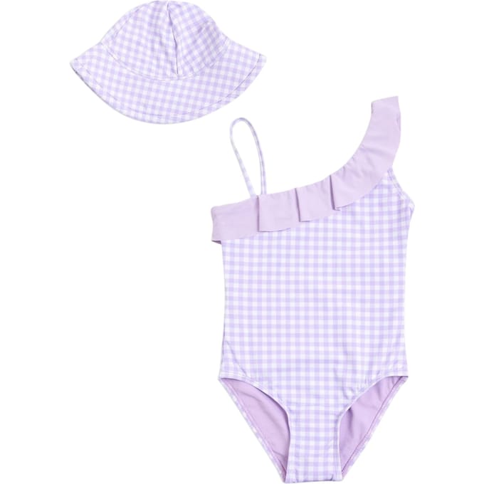 Threadbare Eendelig zwempak voor meisjes (Paars)