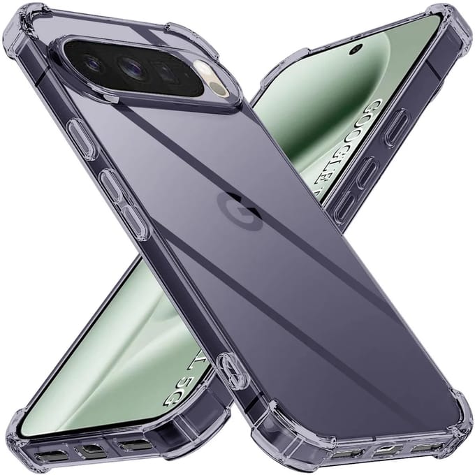 Hoesje geschikt voor Google Pixel 10 Pro XL - Techsuit Shockproof Silicone Back Cover - Zwart