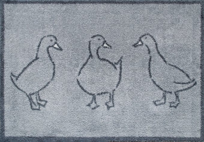 Kleen-Tex Turtle Wasbare Deurmat - Ducks - 60 x 85cm