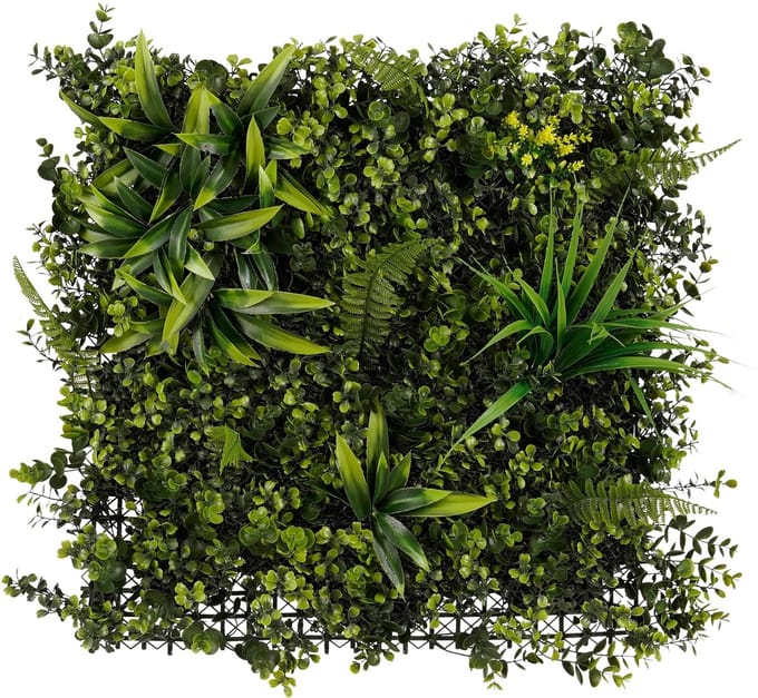 Kunstplant mica mat planten groen mix | 6 stuks