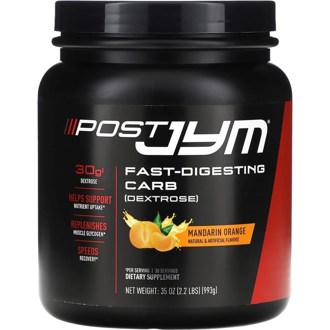 Post Jym, snel verteerbare koolhydraten, mandarijn, 993 g (2,2 pond)
