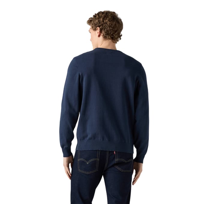 Levis Heren Geborduurd Logo Crewneck Trui (Naval Academy)