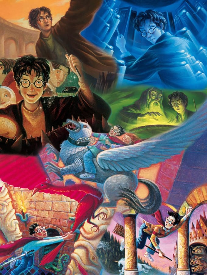 New york puzzle company puzzel 1500 stukjes - harry potter mashup