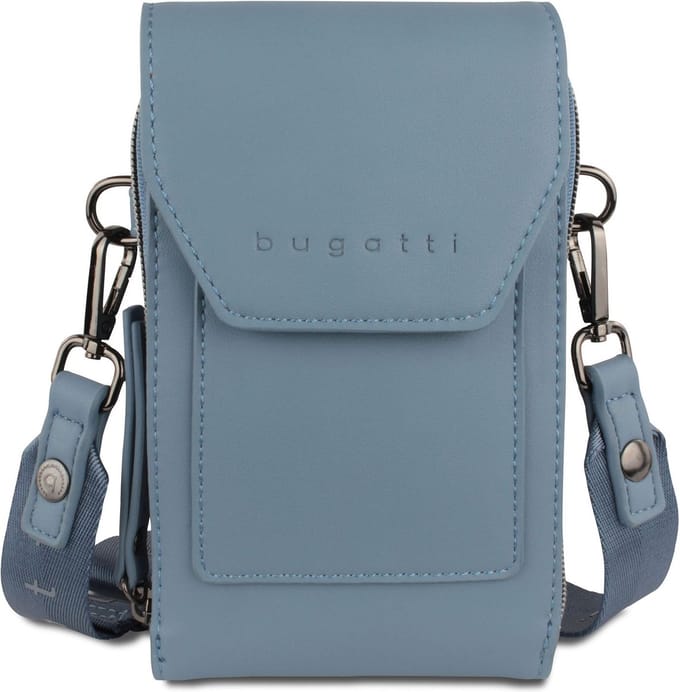 bugatti Schoudertas Telefoontasje Almata Mobile Purse Bag Denim Lichtblauw