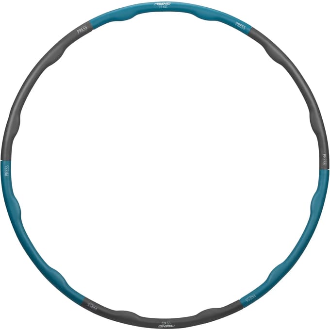 Avento Fitness Hoelahoop - 1.5 kg - Blauw/Grijs - Diameter 100 cm