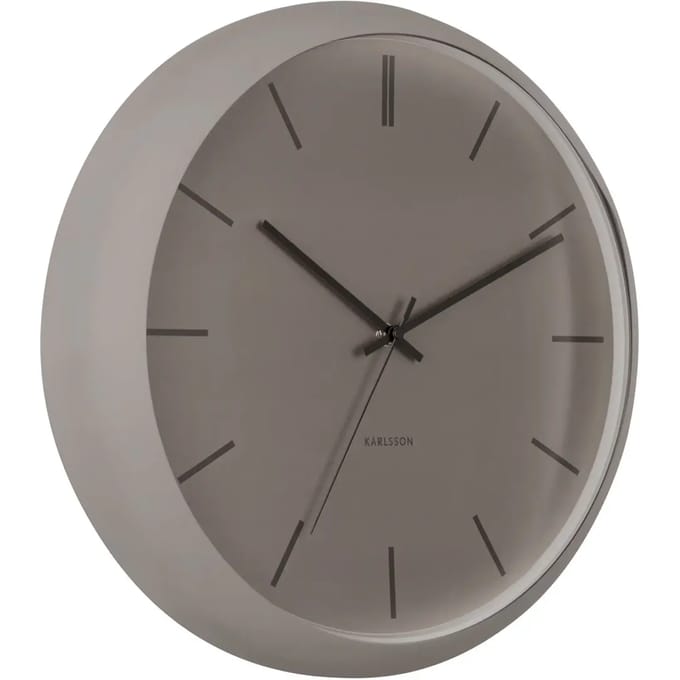 Karlsson Wandklok Nirvana Globe - Donker Grijs - Ø40cm - Wandklok Modern