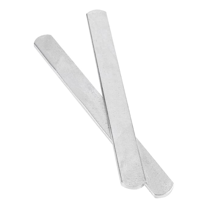 2 stuks vergulde stalen platen voor verstelbaar gewichtsvest en been-/scheenbeschermers 25cm white