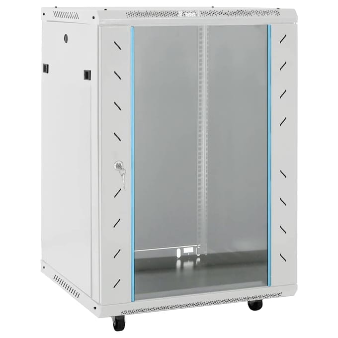 vidaXL - Netwerkkast - 15U - 19" - IP20 - 60x45x86 - cm - grijs
