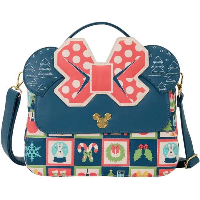 DISNEY – Mickey & Minnie Holiday – Crossbody Bag LoungeFly