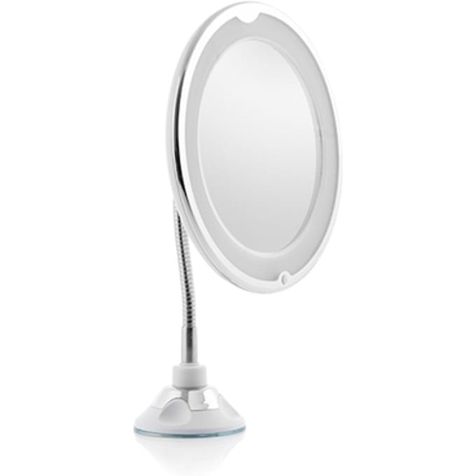 LED vergrotende spiegel met flexibele arm en zuignap InnovaGoods Mizoom