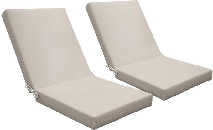 Outsunny Outdoor Sofa Cushion - Polyester - 112x51x8cm - Beige