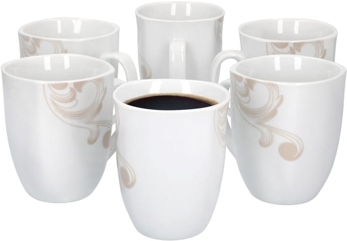 6-delige set koffiekopjes Festivo 33 cl