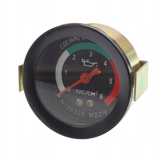 olie drukmeter tot 6 bar - drukmeter - oliedrukindicator - oliedrukklokje