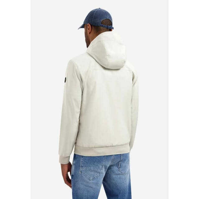 No Excess Jacket short fit hooded stone