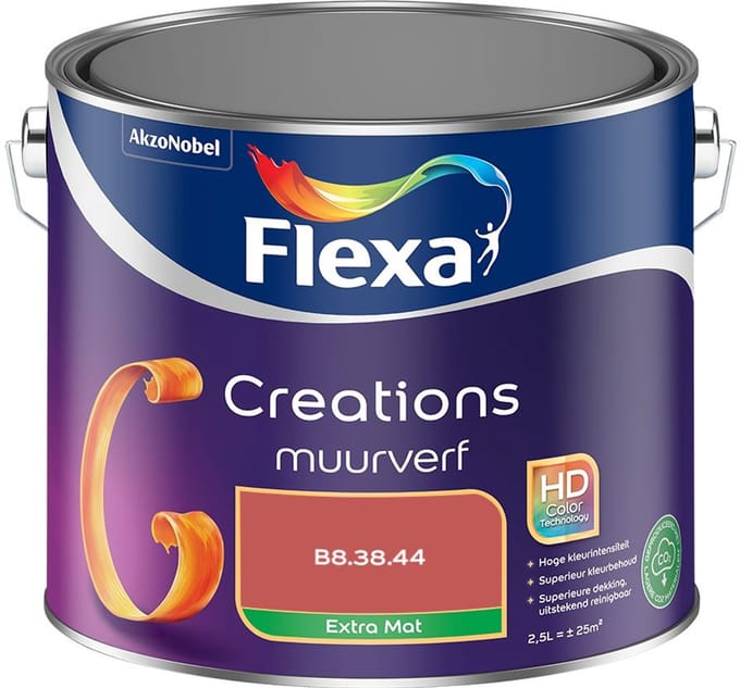 Flexa - Creations Muurverf Extra Mat - B8.38.44 - Mengverf - 2,5 L