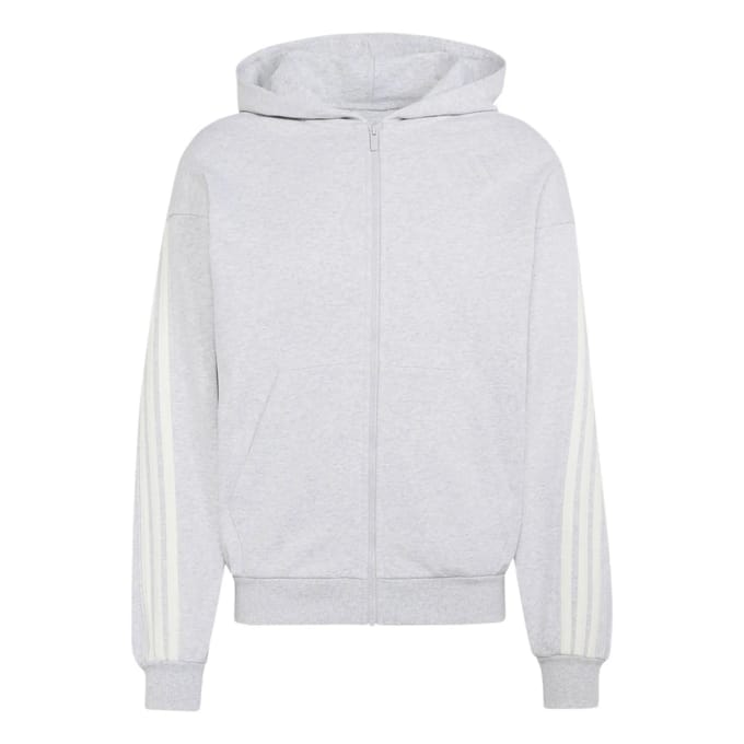 relaxed fit sweatjack van puur katoen met capuchon