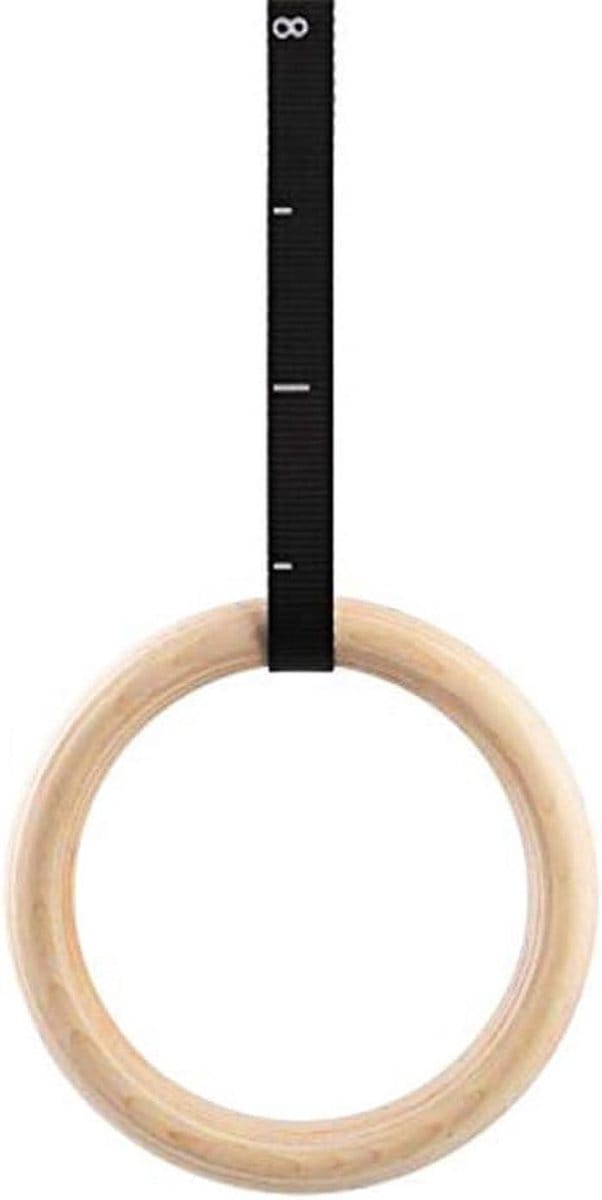 Gymnastiekringen - Trainingsringen - Krachtopbouw - Ergonomisch ontwerp - 32 mm ring - Natuurlijk hout
