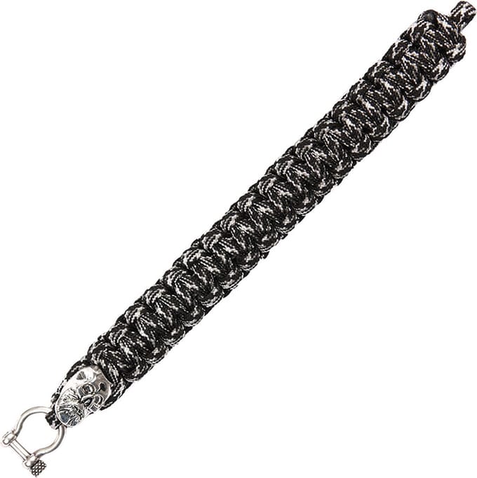 Paracord Camo Skull 8inch zilver