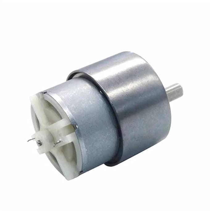 Micro Tandwielmotor - DC Motor - Projecten Sturen - Hoog Koppel - 37 mm - Zilverkleurig