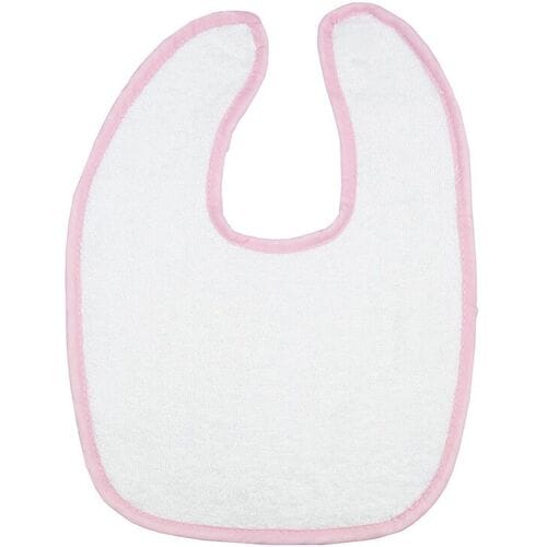 The One Towelling The One Baby Slabbetje 450 gram Wit/Roze