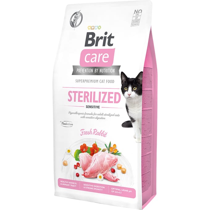 Brit Sterilized Sensitive Konijn - Kattenvoer - 7 kg