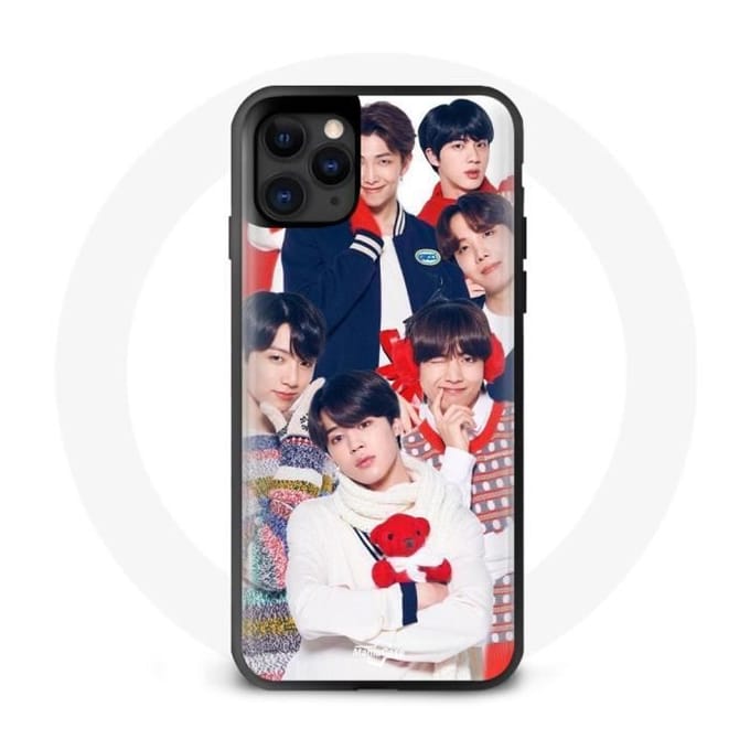 Coque - Maniacase - Iphone 11 Pro - Noir - Souple - BTS Affiche Memebers noir