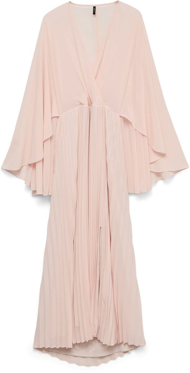 VERO MODA - VMELLIANA LS CAPE PLISSE ANKLE DRESS EXP - Dames - Maxi jurken
