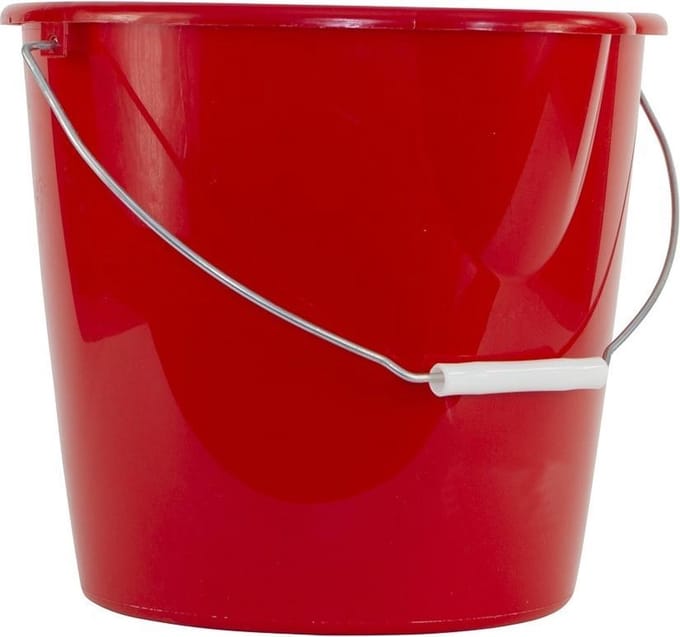 Mopemmer Betra 12 l Kunststof | RVS Rood