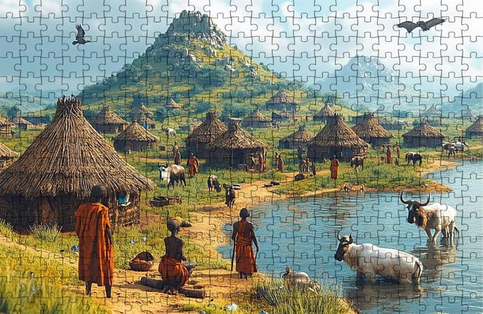 Puzzel 2000 stukjes - Legpuzzel Volwassenen - Ontspanning Thuis - Siberisch Hout - 100x70cm - Afrikaans Thema